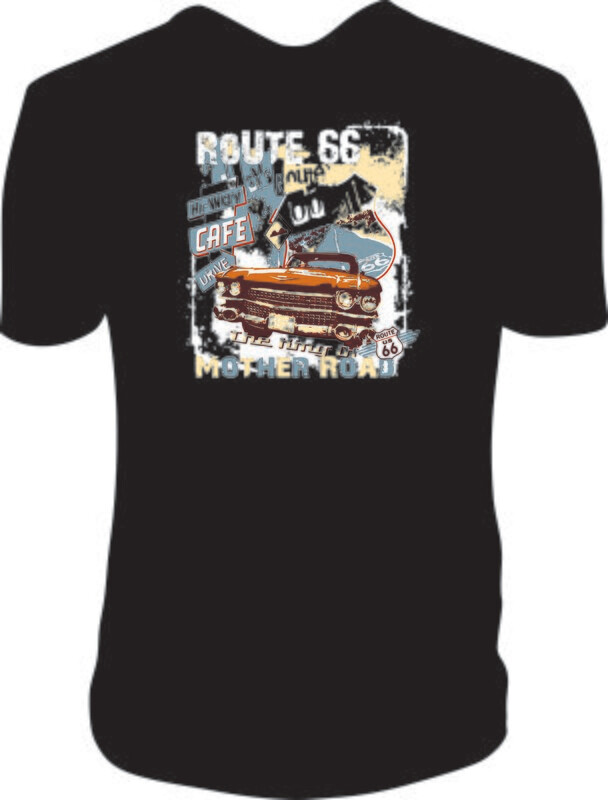 Camiseta Ruta 66 Coche
