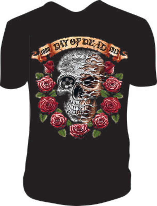 Camiseta Calavera Flores