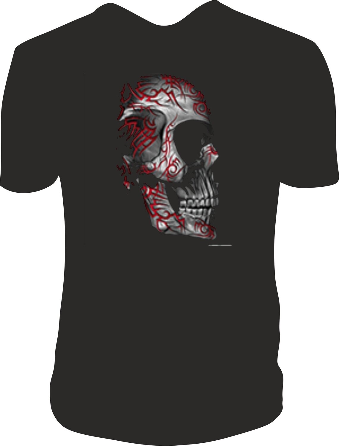 Camiseta Media Calavera