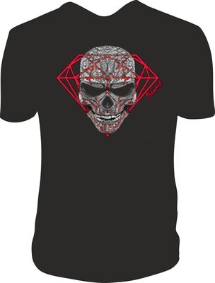 Camiseta Calavera Diamante