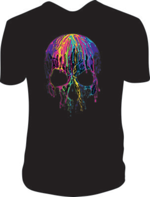 Camiseta Calavera Gotas
