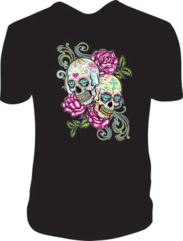 Camiseta Calaveras Fosforitas