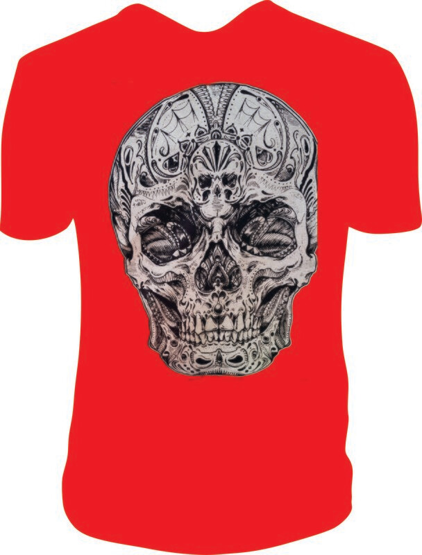 Camiseta Calavera Blanca