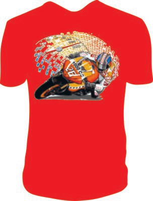 Camiseta Moto Inclinada
