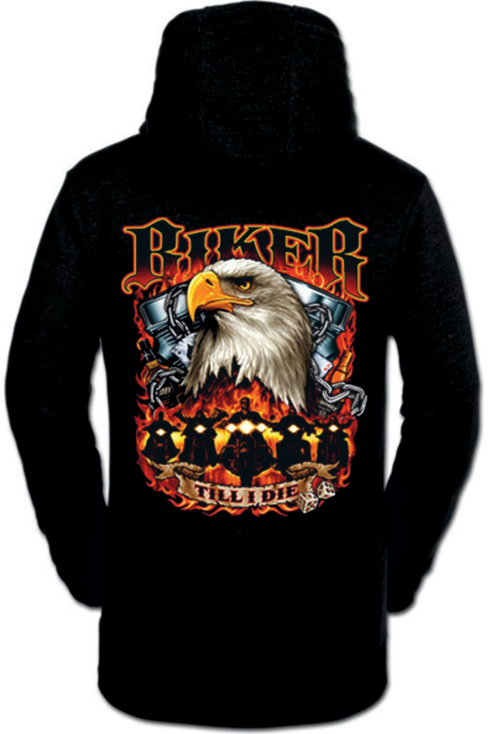 SUDADERA BIKER TILL I DIE