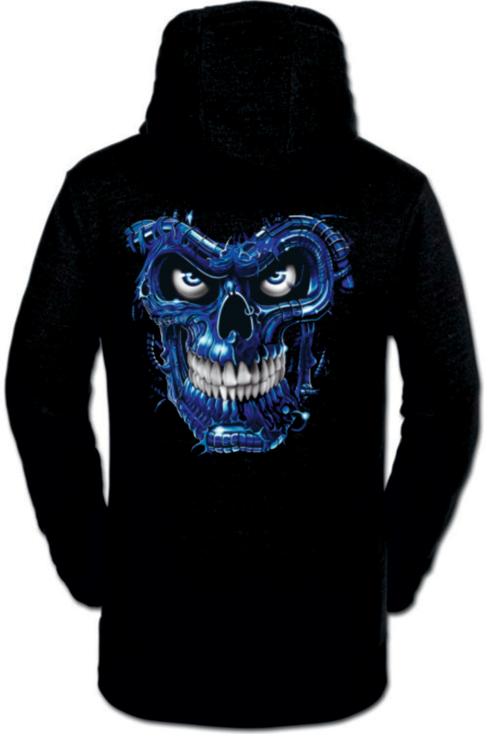 SUDADERA CALAVERA AZUL GRANDE