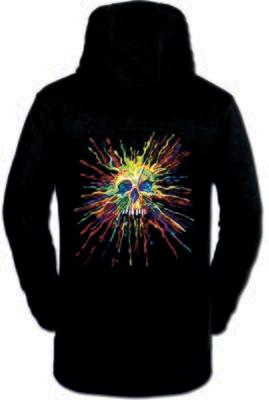 SUDADERA CALAVERA GOTAS FOSFO