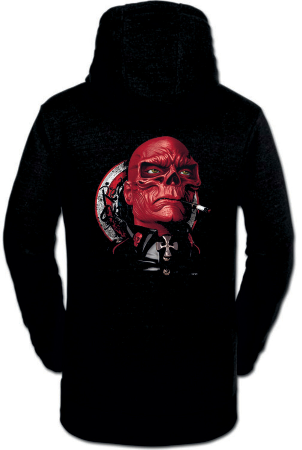 SUDADERA CALAVERA ROJA