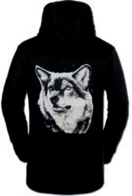 SUDADERA  LOBO BLANCO