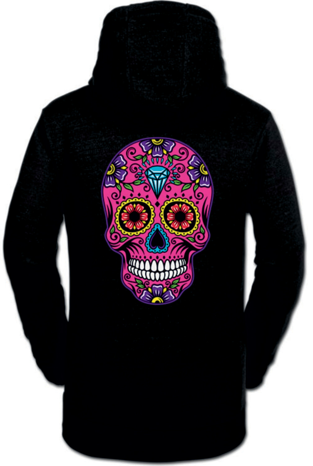 SUDADERA CALAVERA ROSA