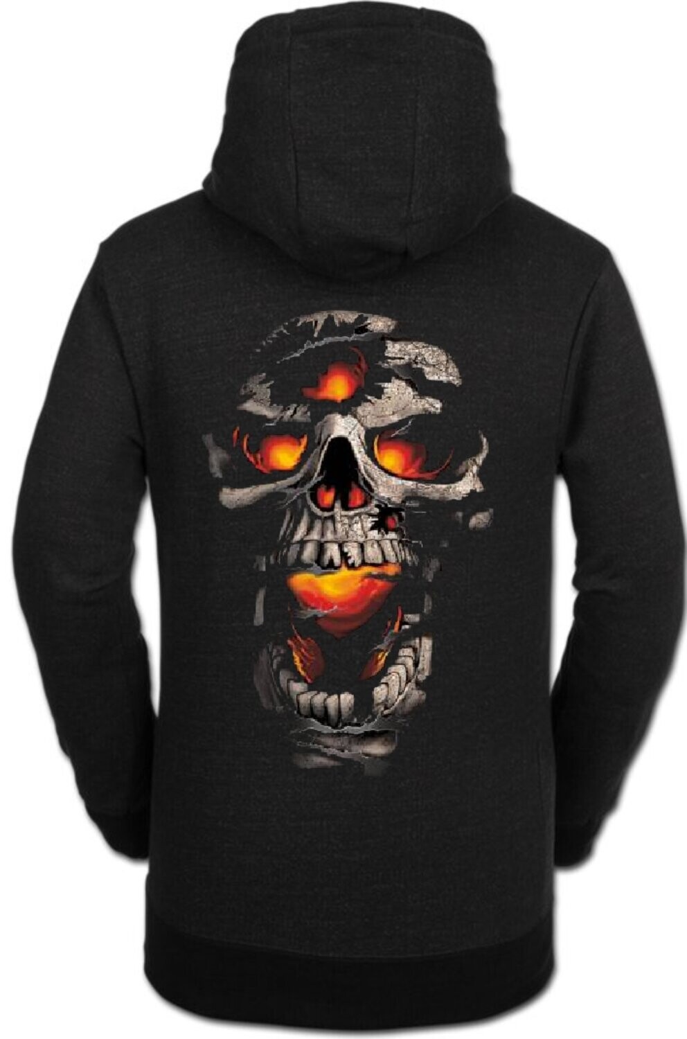 SUDADERA CALAVERA BOCA FUEGO