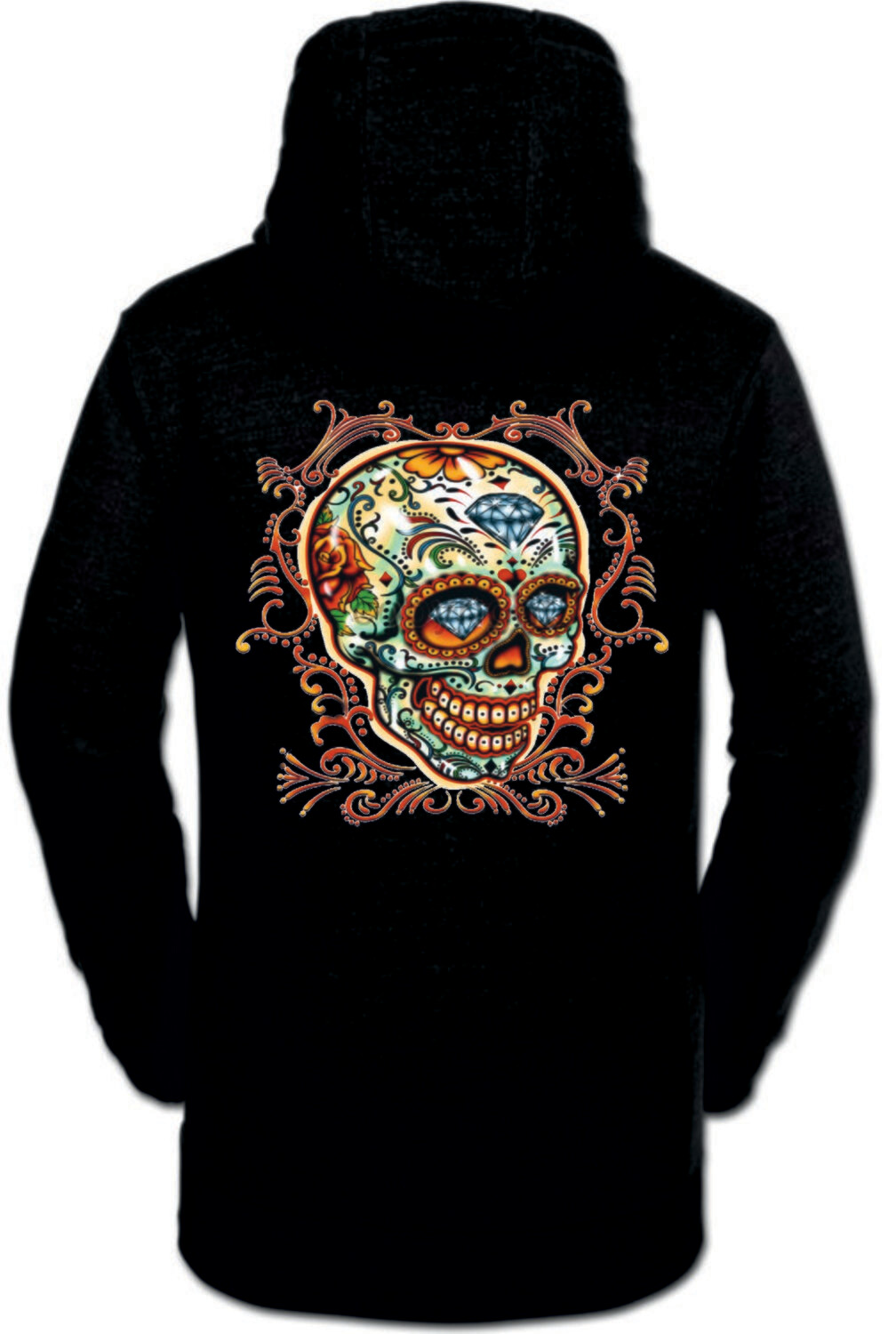 SUDADERA CALAVERA FOSFORITA