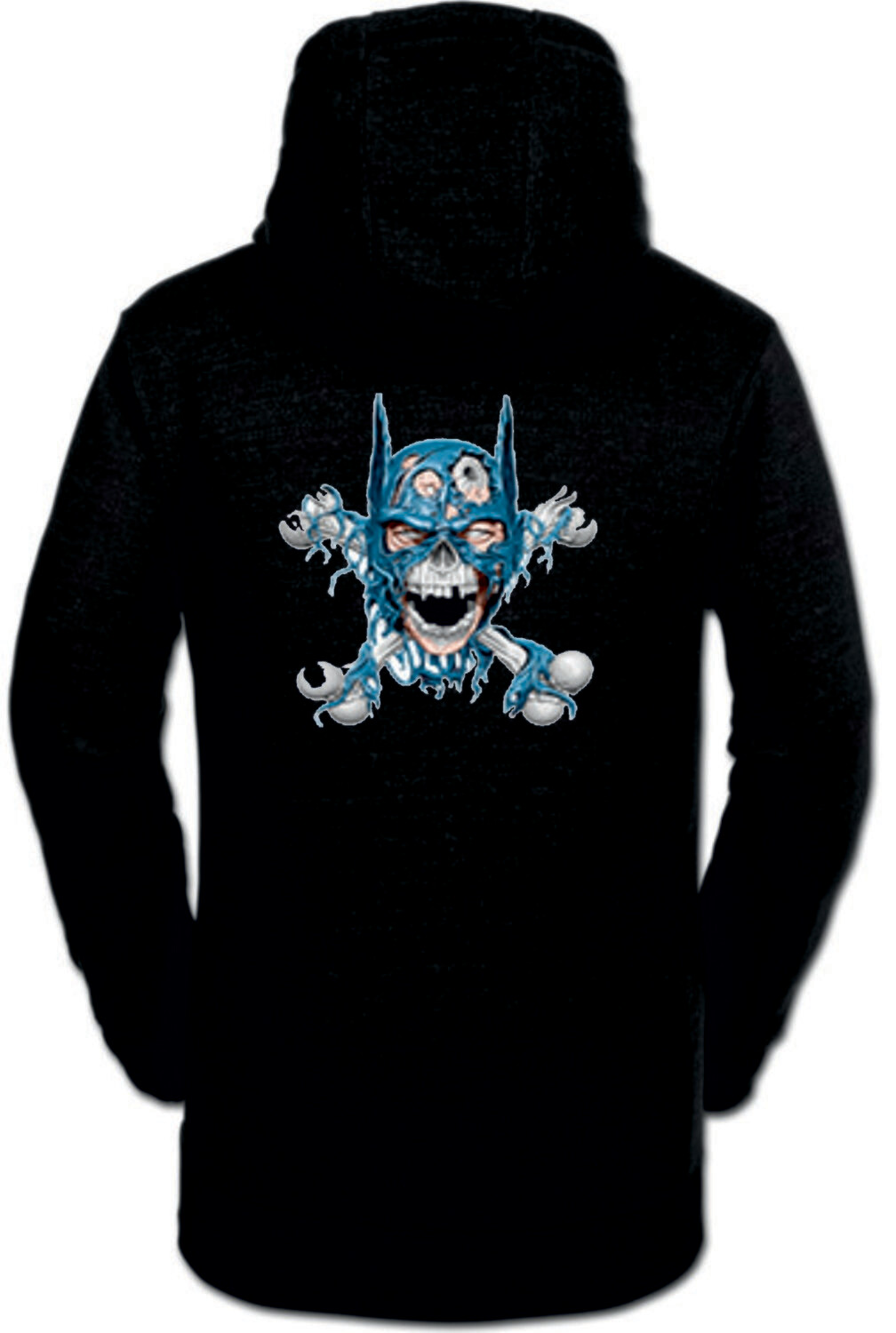 SUDADERA CALAVERA AZUL