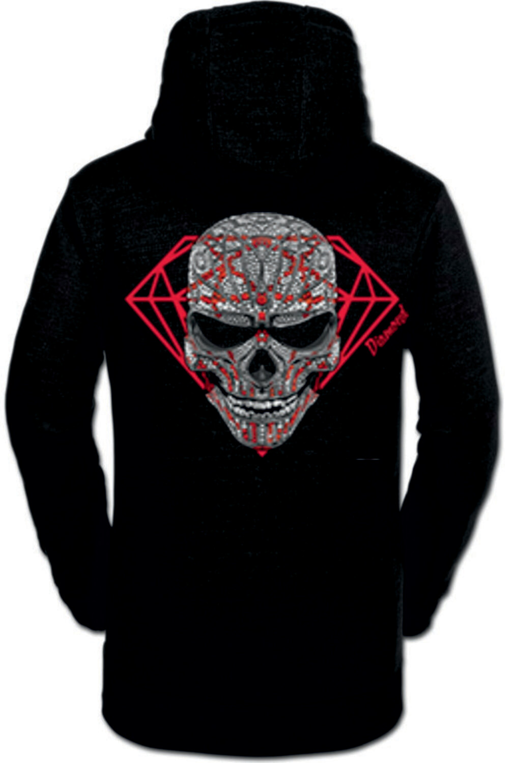 SUDADERA CALAVERA DIAMANTE
