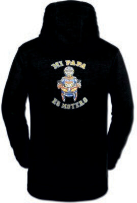 SUDADERA MI PAPA ES MOTERO
