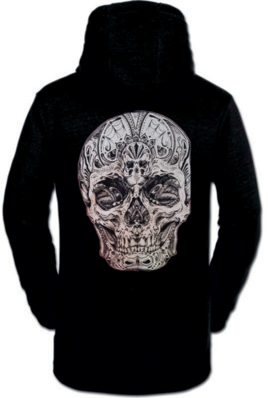 SUDADERA CALAVERA BLANCA