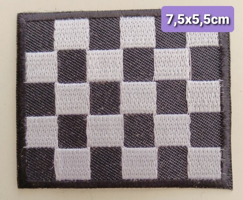 PARCHE BOLSILLO BANDERA CUADROS