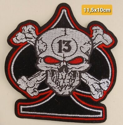 PARCHE BOLSILLO CALAVERA  CARTA 13