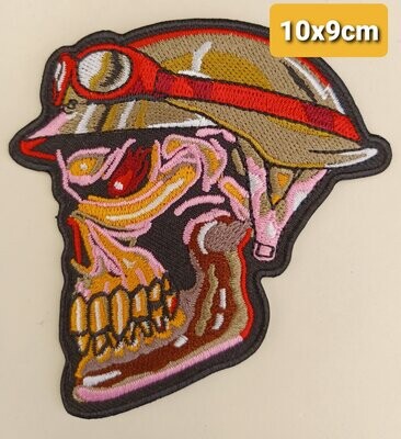 PARCHE BOLSILLO CALAVERA  CASCO GAFAS