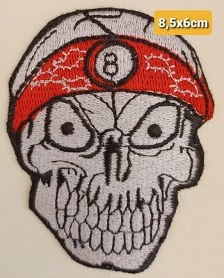 PARCHE BOLSILLO CALAVERA  BOLA 8