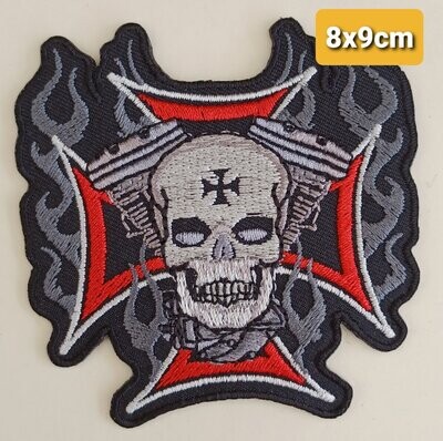 PARCHE BOLSILLO CALAVERA CRUZ