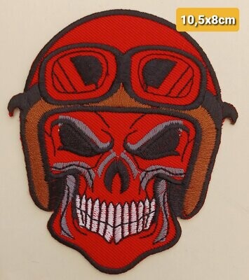 PARCHE BOLSILLO CALAVERA ROJA
