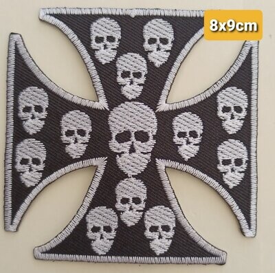 PARCHE BOLSILLO CALAVERA CRUZ