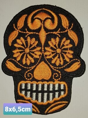 PARCHE BOLSILLO CALAVERA AMARILLA 5