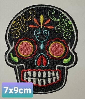 PARCHE BOLSILLO CALAVERA NEGRA 3