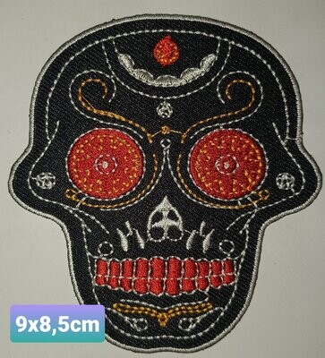 PARCHE BOLSILLO CALAVERA NEGRA 5