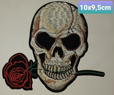 PARCHE BOLSILLO CALAVERA ROSA BOCA