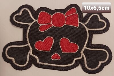 PARCHE BOLSILLO CALAVERITA NEGRA