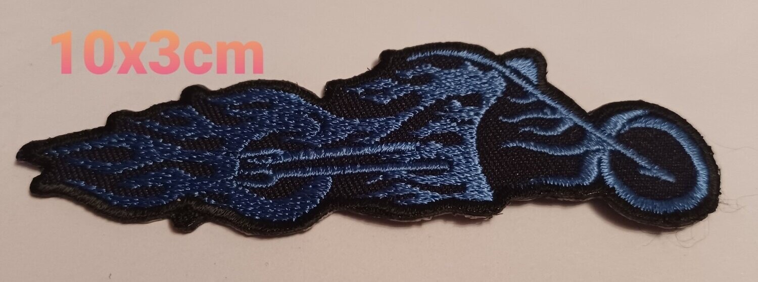 PARCHE BOLSILLO MOTO FUEGO AZUL
