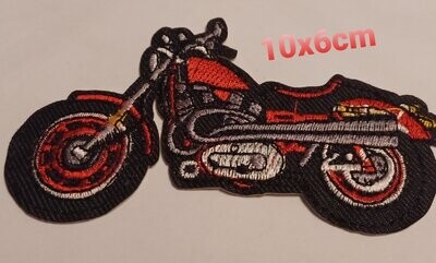 PARCHE BOLSILLO MOTO ROJA
