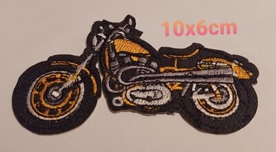 PARCHE BOLSILLO MOTO DORADA