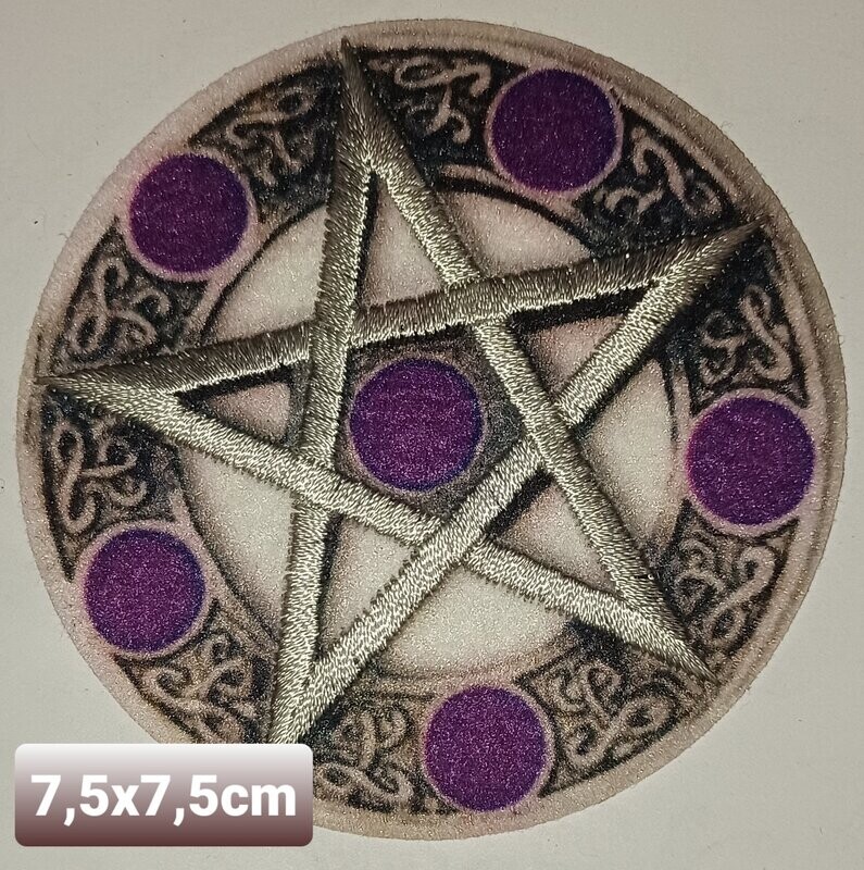 PARCHE BOLSILLO ESTRELLA MORADO