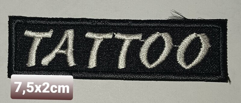 PARCHE BOLSILLO TATTOO BLANCO