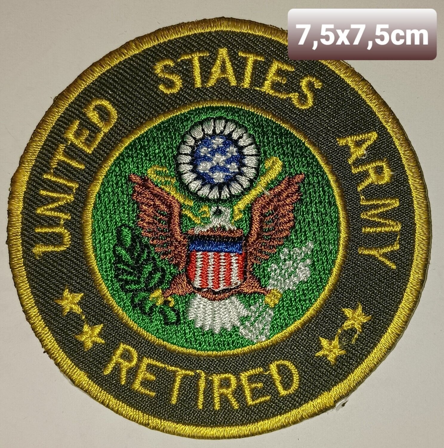 PARCHE BOLSILLO US ARMY RETIRED