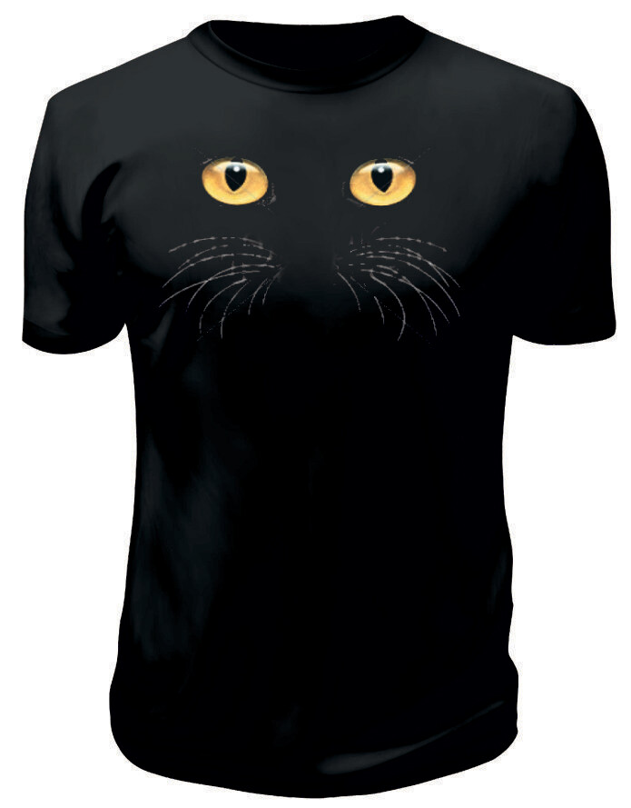 Camiseta Gato Ojos Amarillos