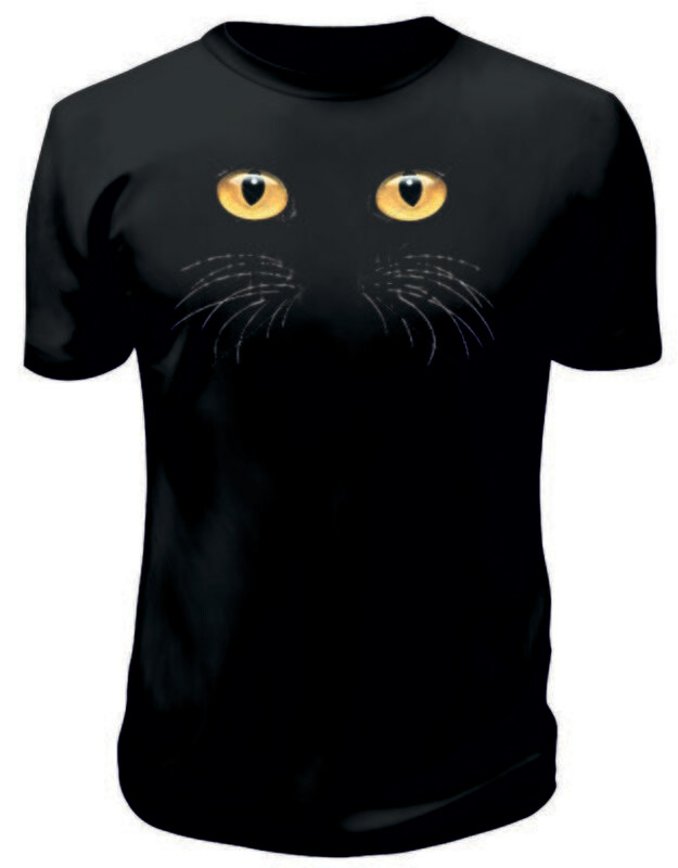 Camiseta Gato Ojos Amarillos