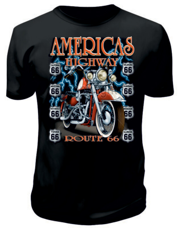 Camiseta Americas Highway Route 66