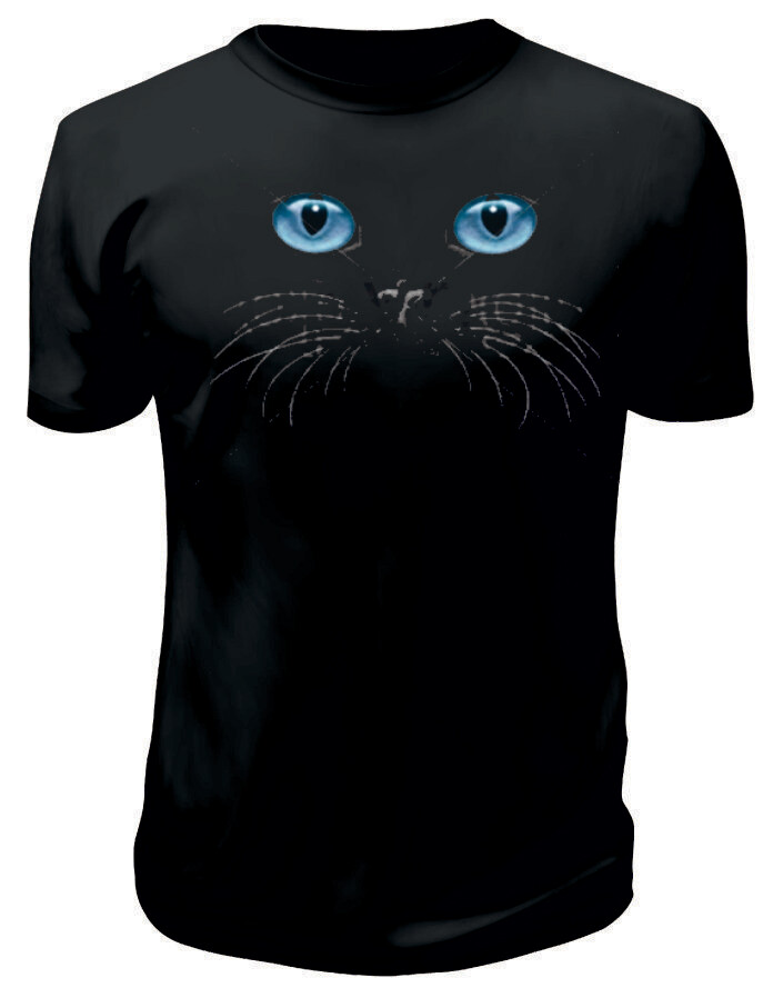 Camiseta Gato Ojos Azules