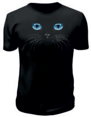 Camiseta Gato Ojos Azules