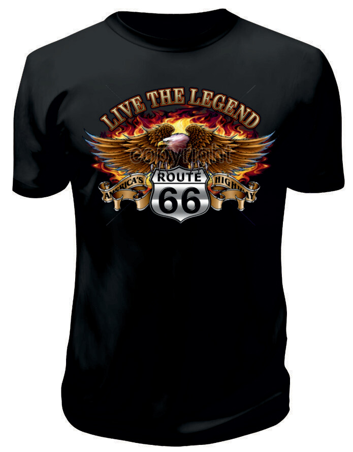 Camiseta  Aguila Live The Legend Route 66