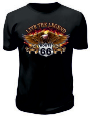 Camiseta  Aguila Live The Legend Route 66