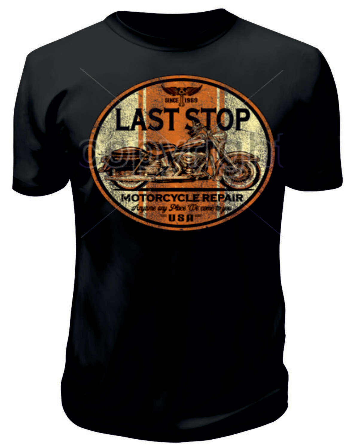 Camiseta Last Stop Motorcycle Repair