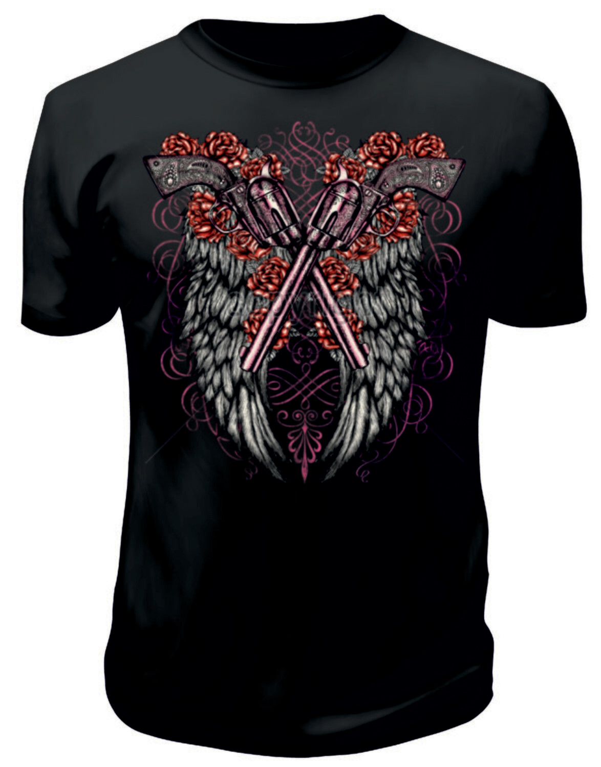 Camiseta Alas Y Rosas