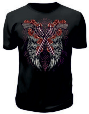 Camiseta Alas Y Rosas