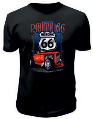 Camiseta Historic Route 66 Coche
