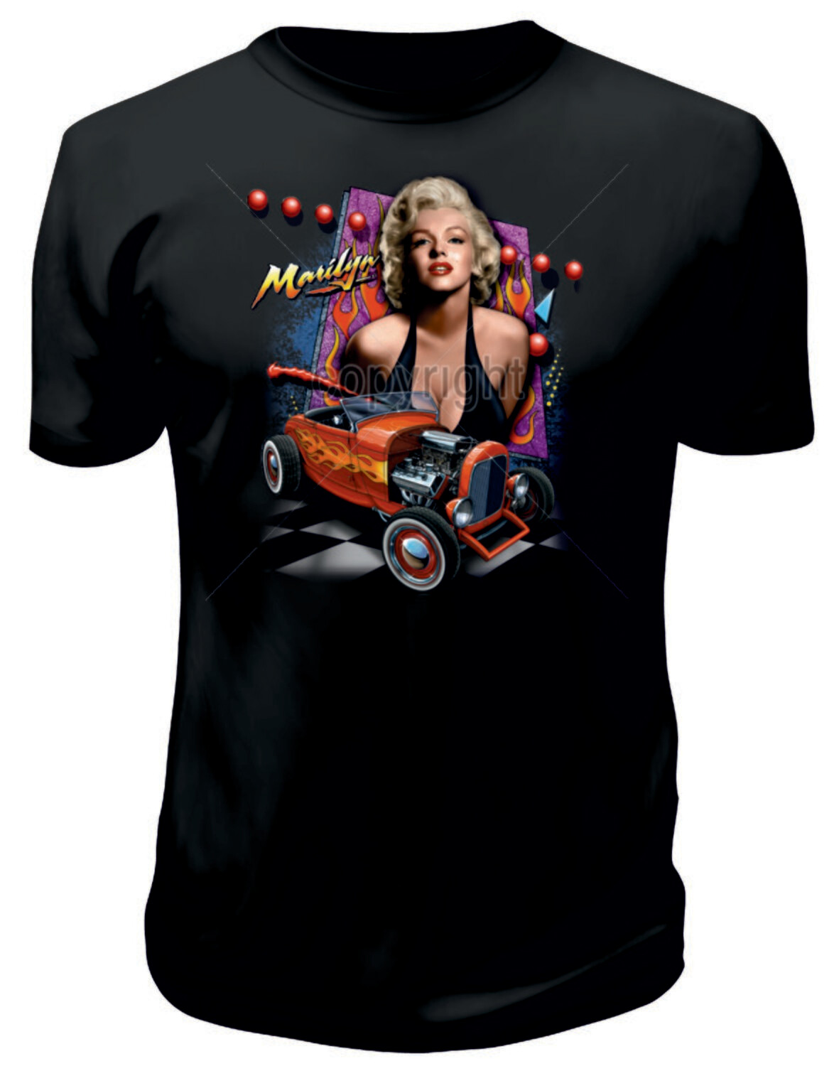 Camiseta Marilyn Coche